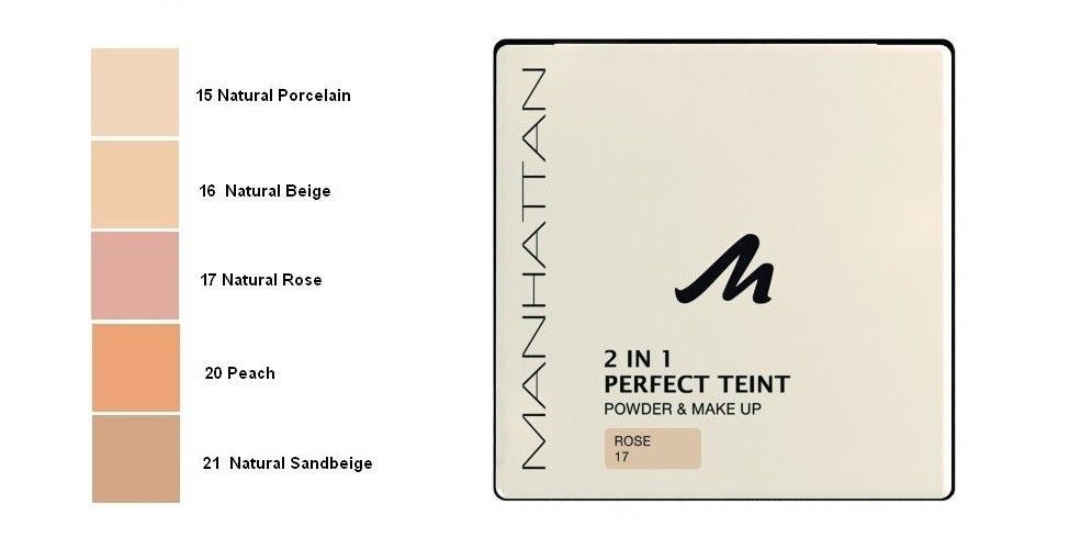 Manhattan 2 in 1 Perfect Teint Powder & Make Up – практичният избор